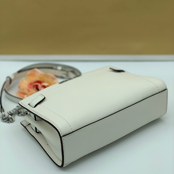 MICHAEL KORS RAYNE SM CROSSBODY OPTIC WHITE - Picture 2 of 16